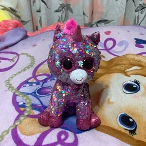 TY flippables pink unicorn